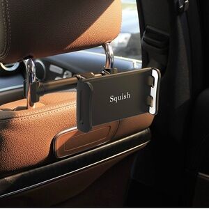 2- Universal Car Headrest Mount Holder Ipad, Phones Holds 4.5"-11" Devices